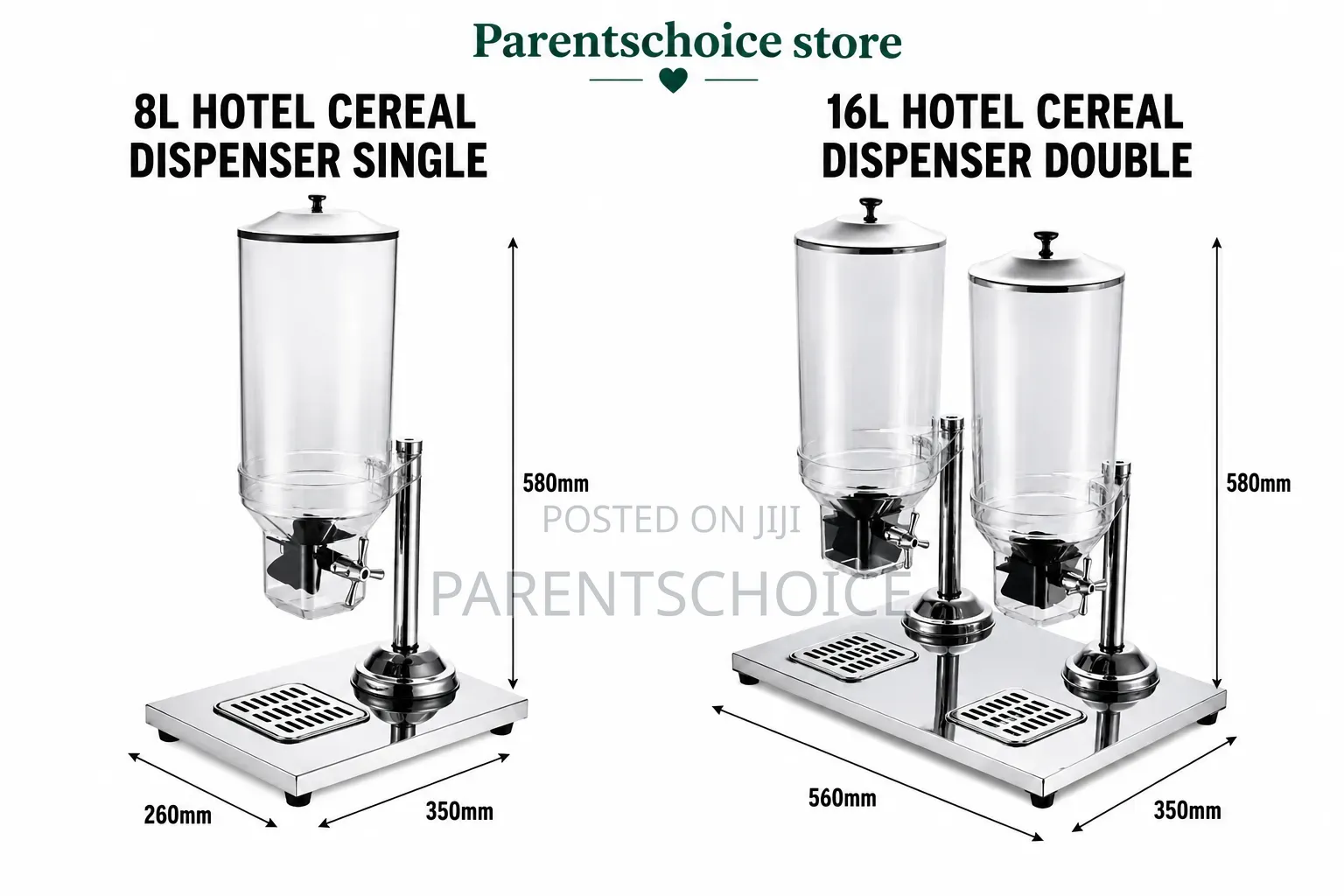 Cereal Dispenser- Single 8 Litre / Double 16 Litre