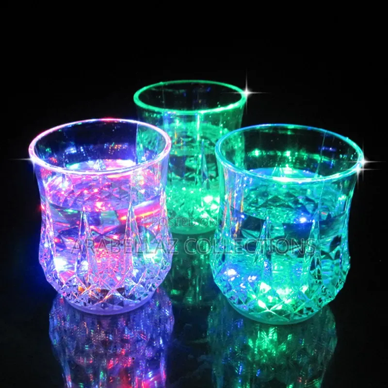 Party Supplies Beverage Colorful Inductive Led Flashing Drink Cups