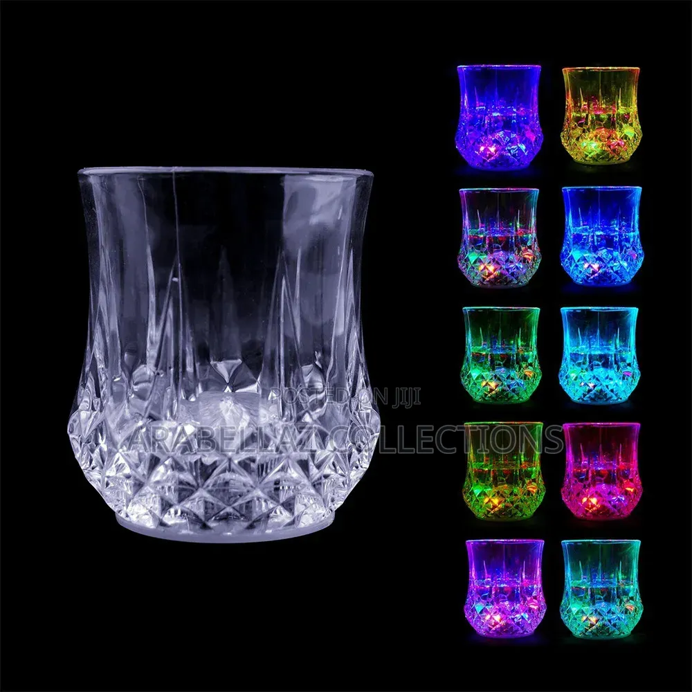 Party Supplies Beverage Colorful Inductive Led Flashing Drink Cups