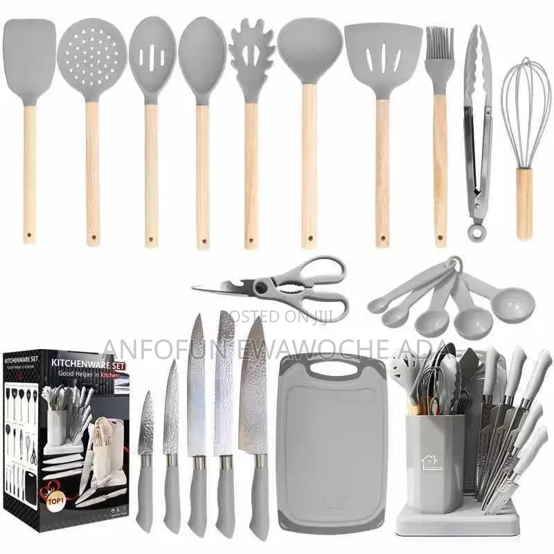Non Stick Spoon Set With Board