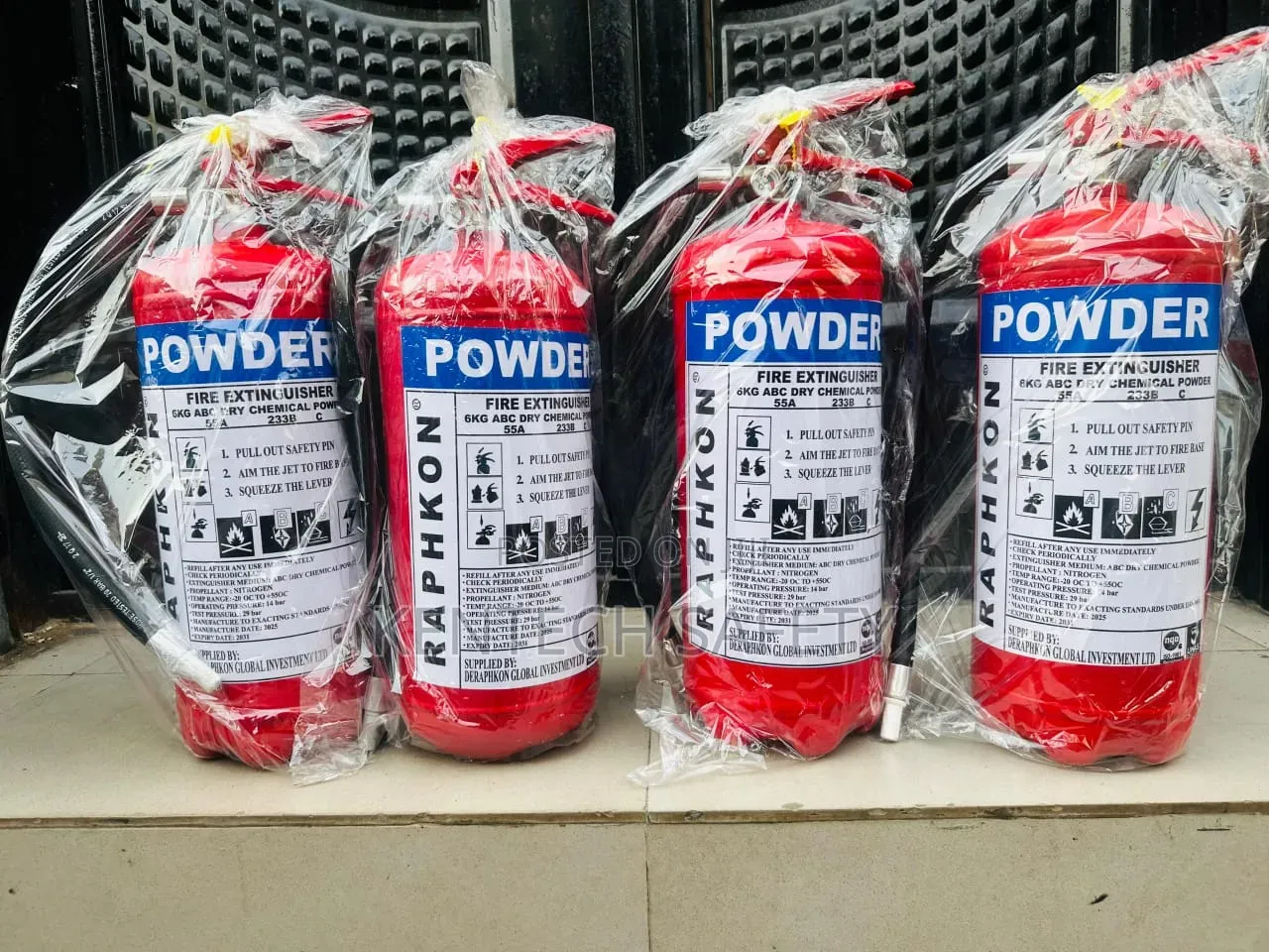 6kg Powder DCP Extinguisher for Marine, Industrial and Domestic Usage