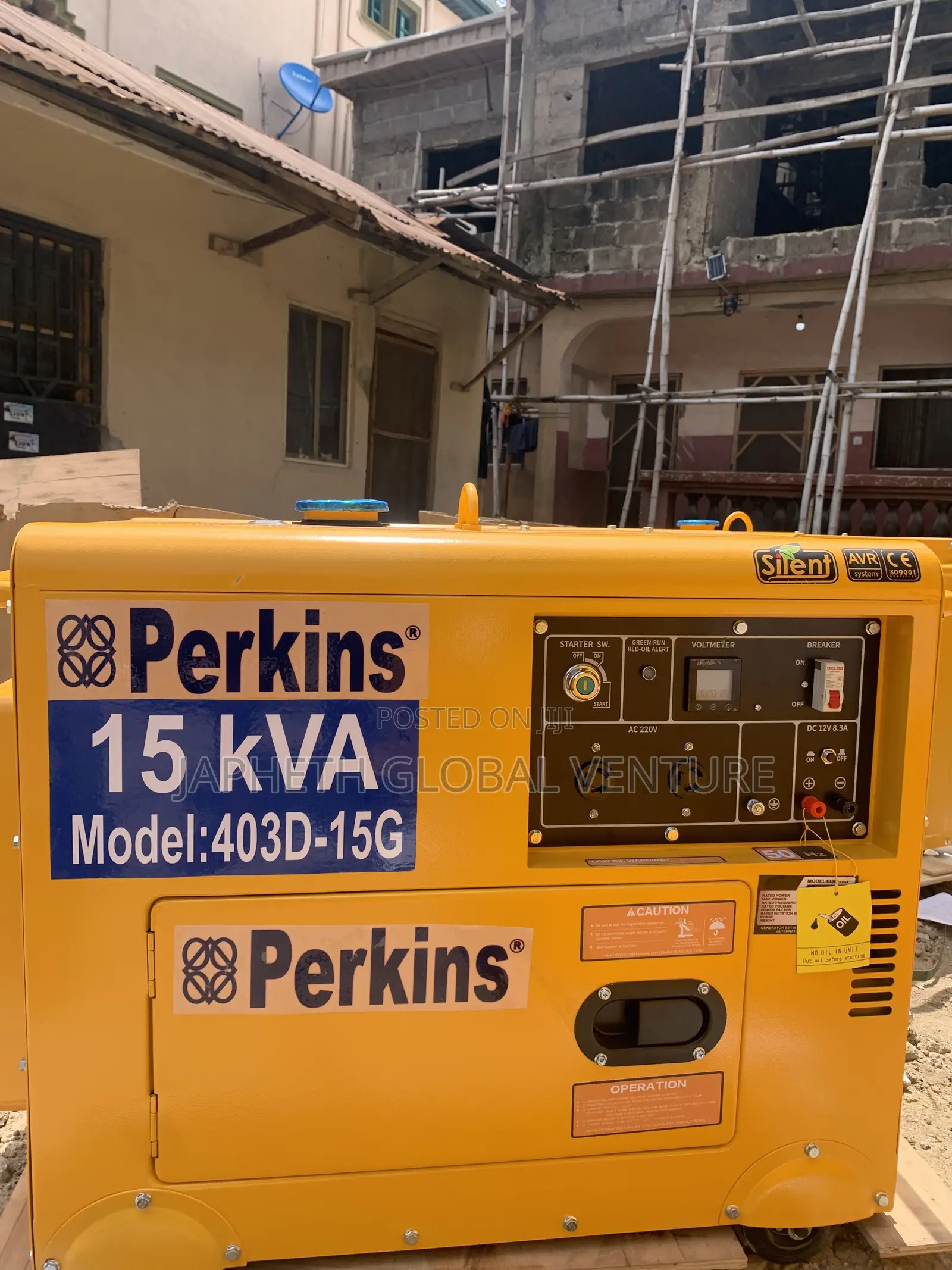 Durable Perkins 15kva Generator With Copper Winding