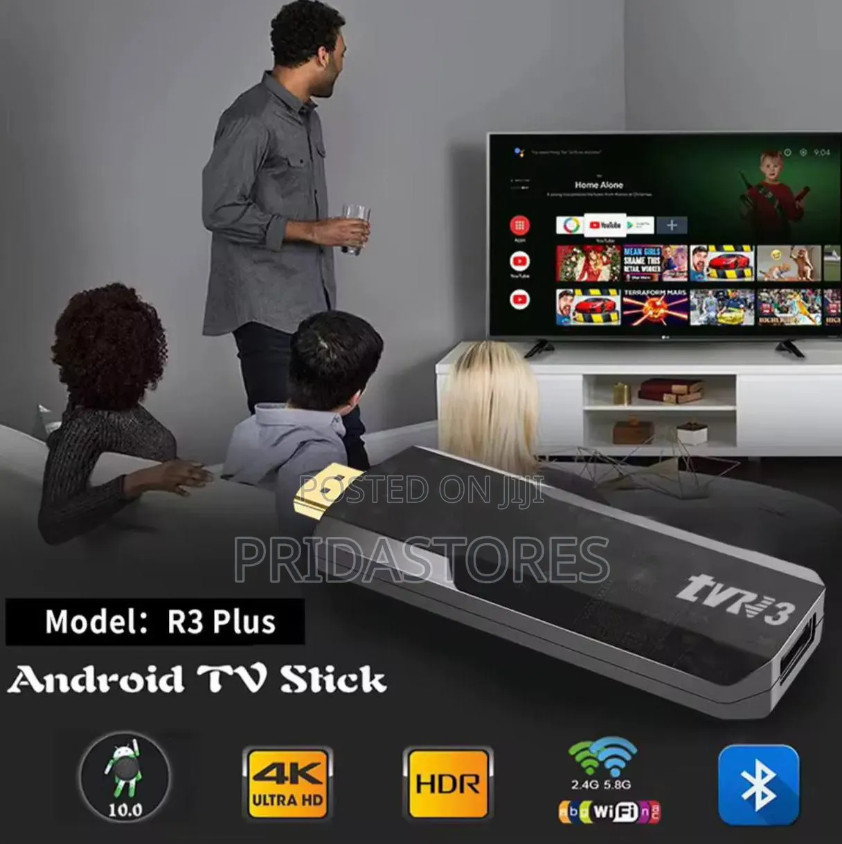 Tv 3 Stick Androidtv Box HDR Set Top 1080p 2.4g/5g Wifi Smart
