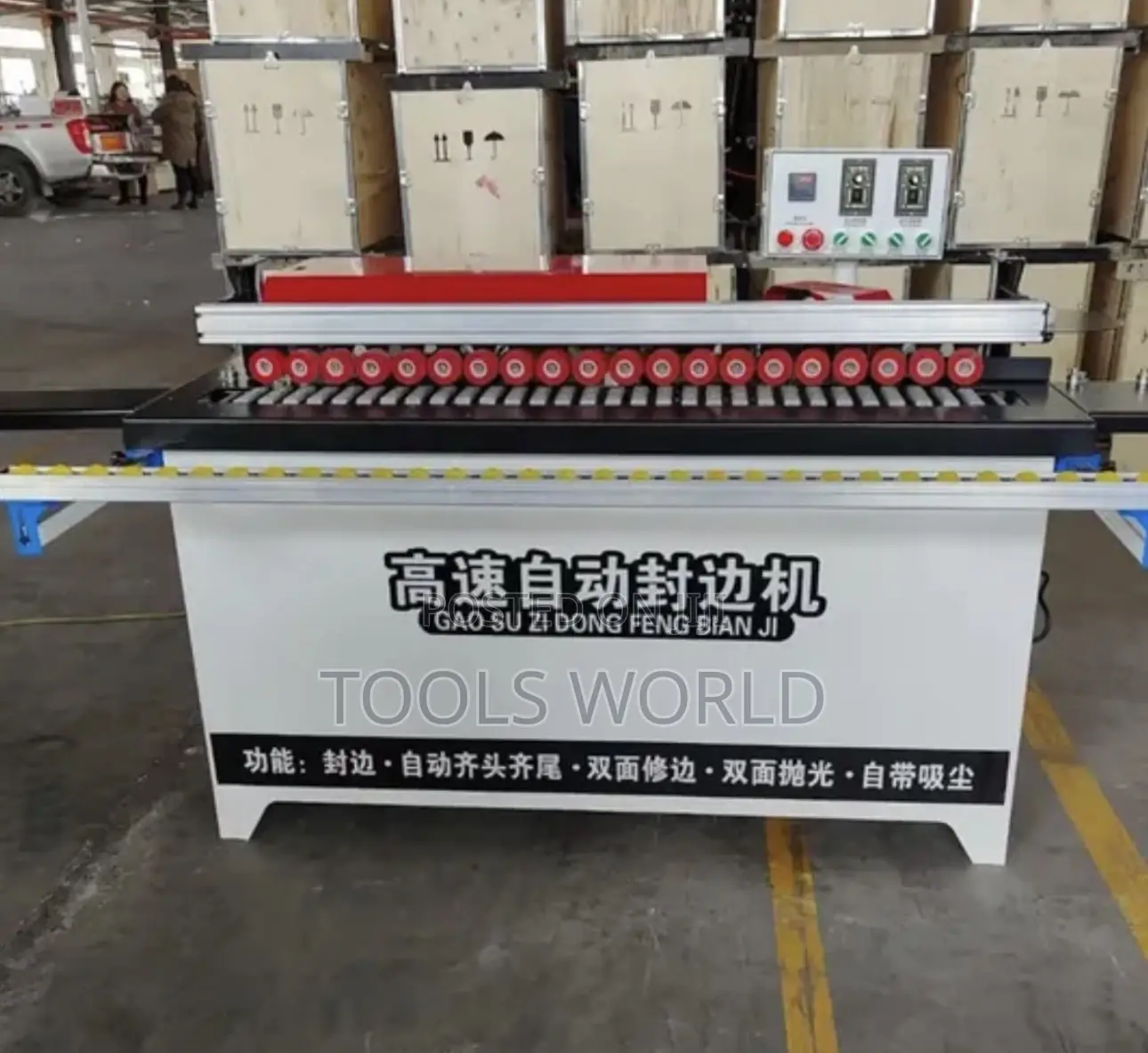 Professional Edge Banding Machine With Trimming, Scraping Polishin