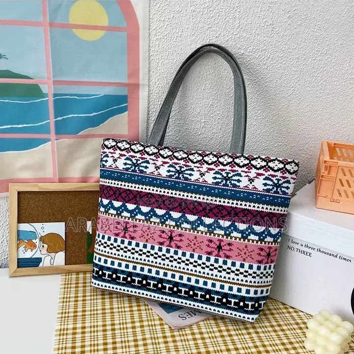 Daily Female Shopping Tote Bag Printed Canvas