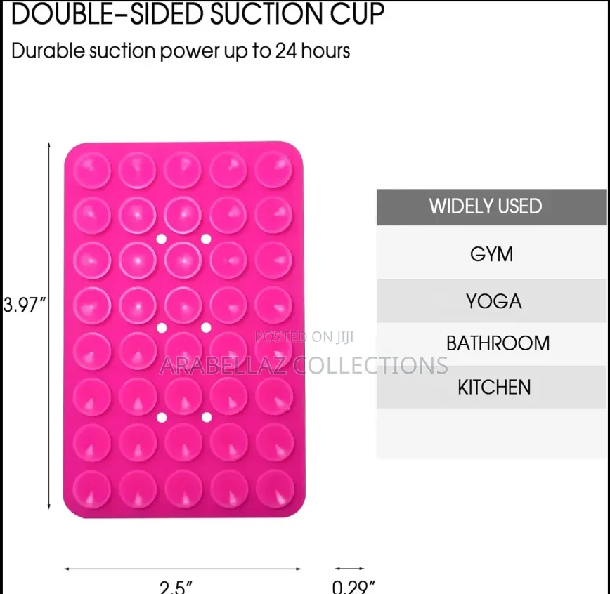 Strong Grip Adhesive Silicone Suction Phone Holder