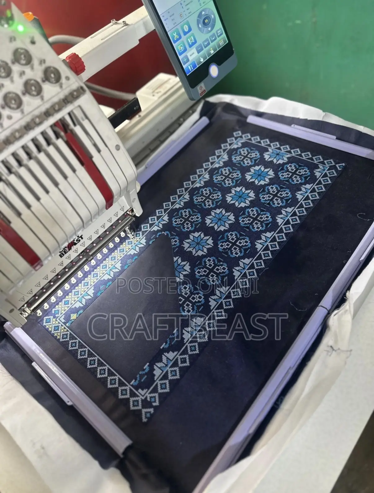 1 Head Embroidery Machine 400*600mm (15.7by23.6inches)