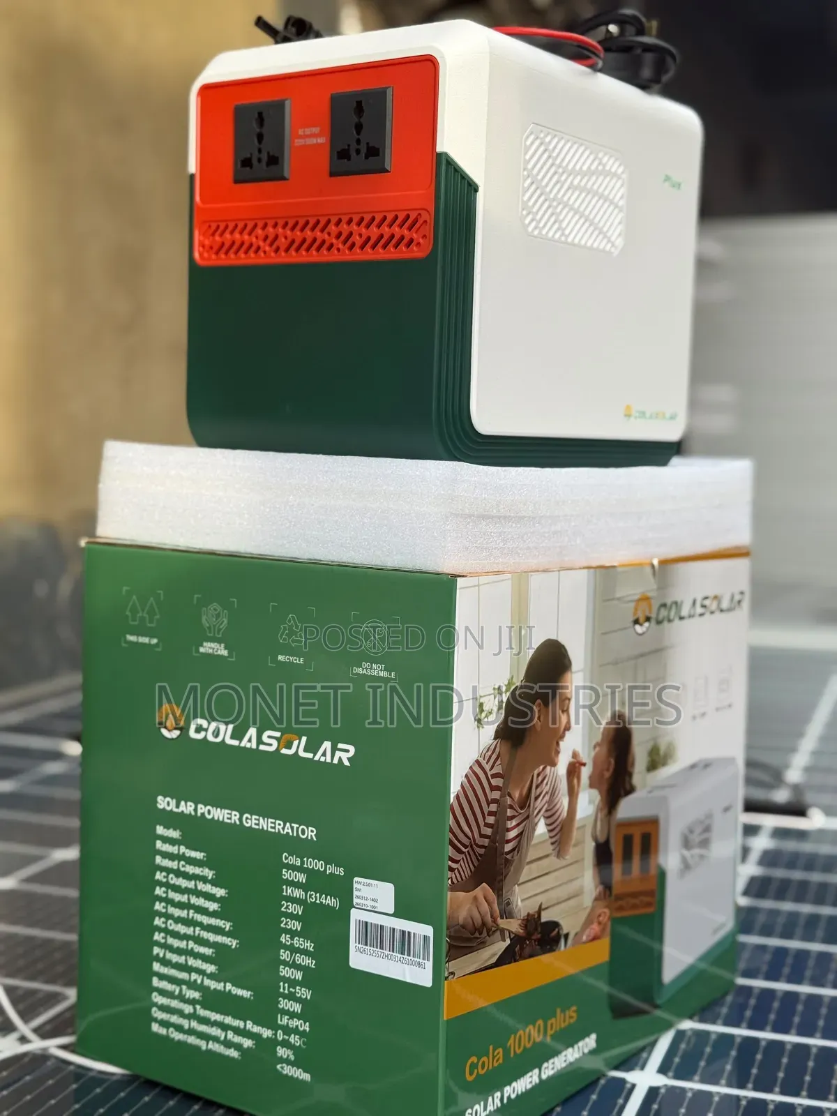 1kwh 500w Colasolar Portable Solar Generator Energy Storage System