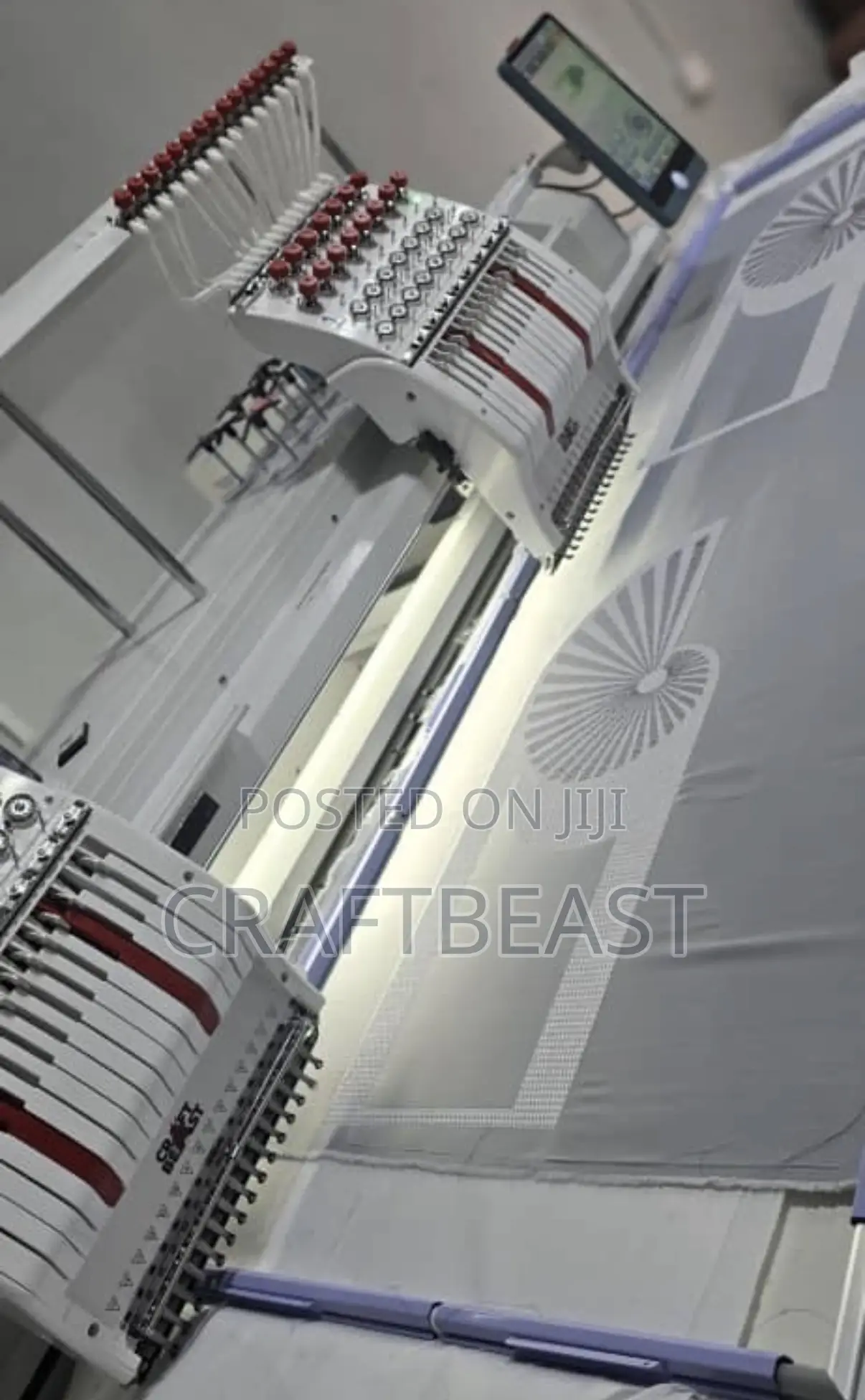 2-heads Embroidery Machine 500*800mm (19.6by31.4inches)