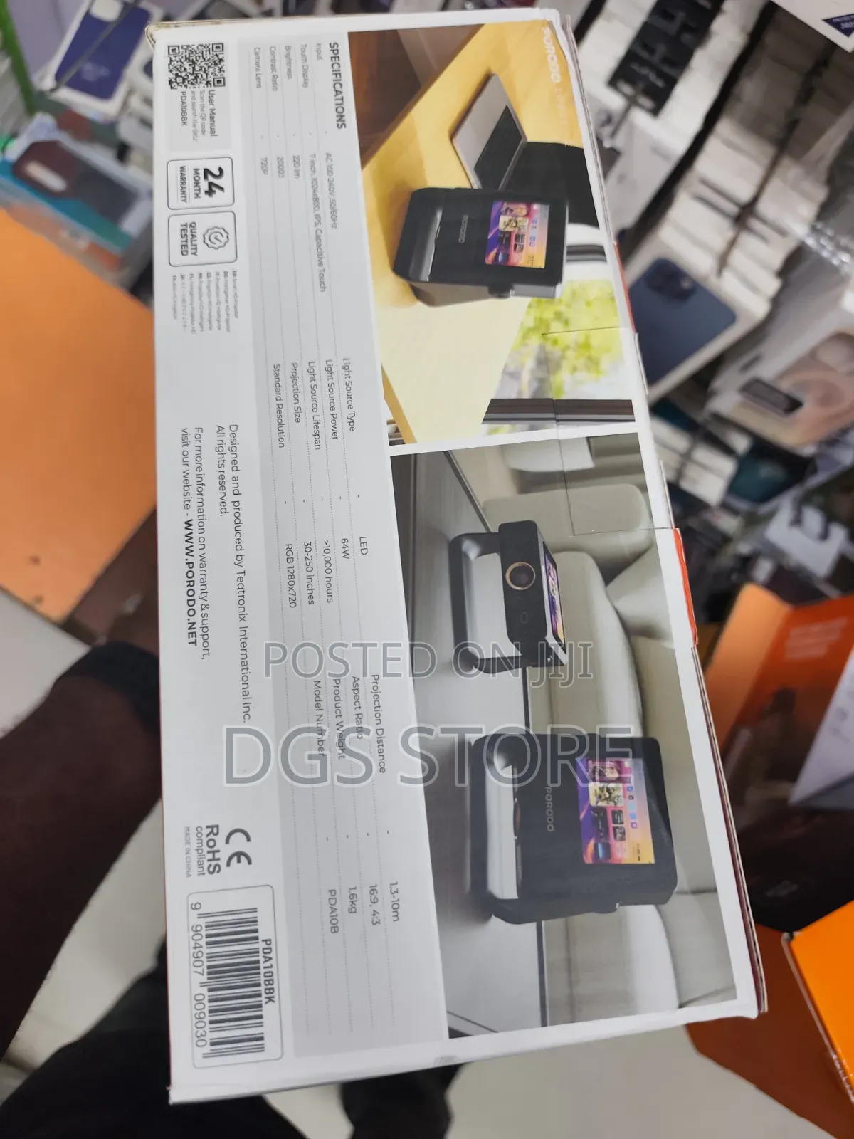 Porodo Optivis Smart Hd Projector
