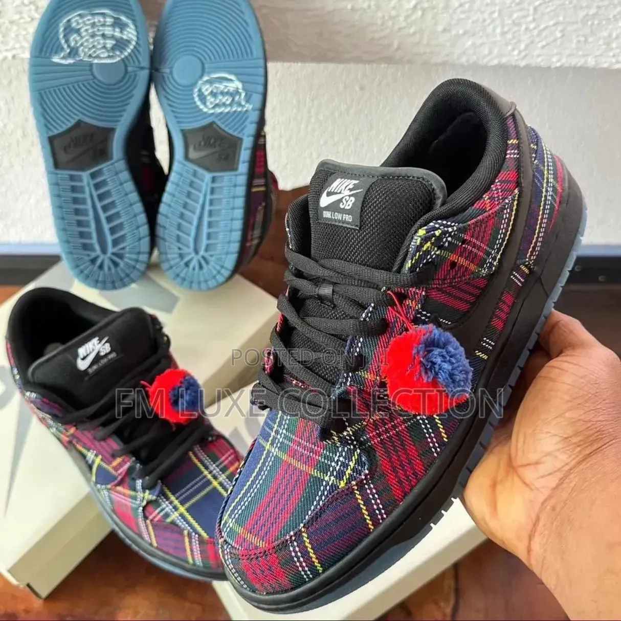 Nike Sb Dunk Pro Tartan Plaid Sneakers