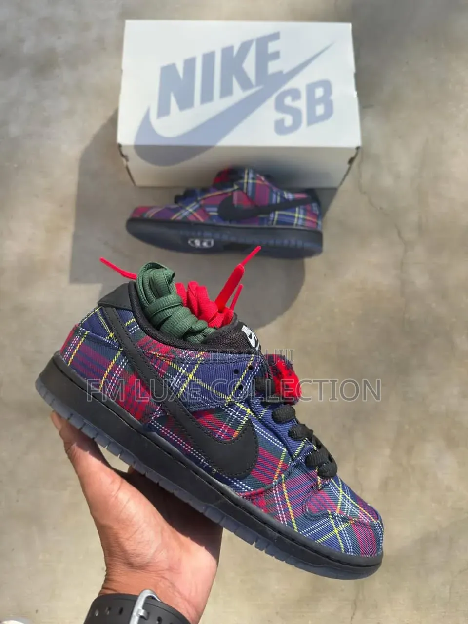 Nike Sb Dunk Pro Tartan Plaid Sneakers
