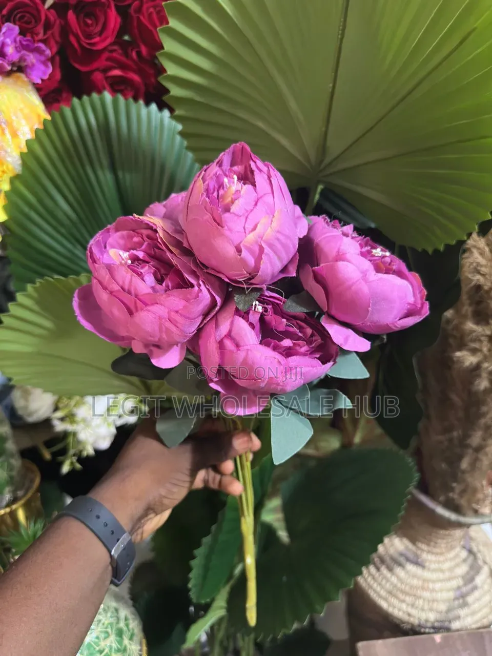 Artificial Decorative Pink Rose Flower