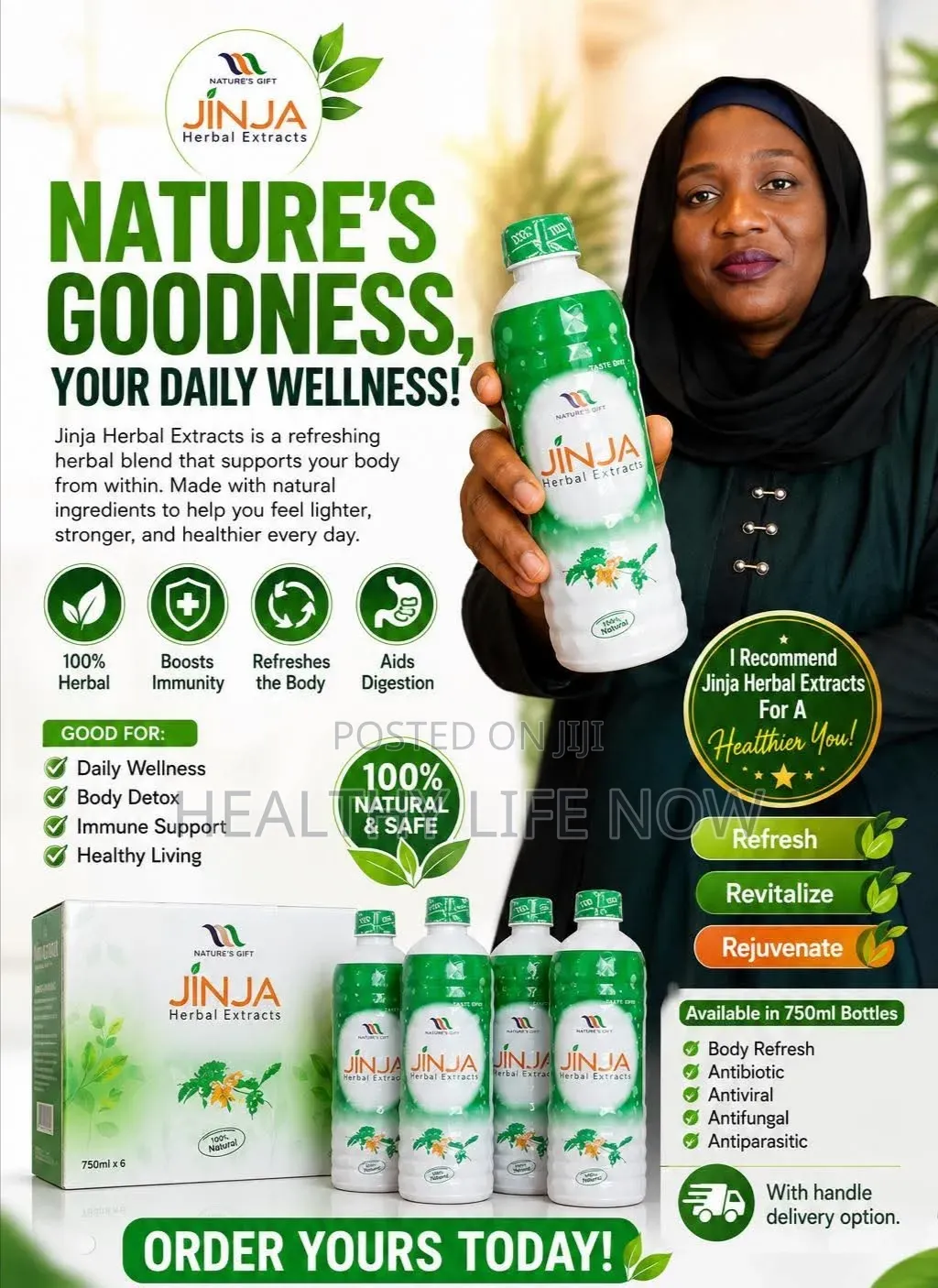 Jinja Herbal Nature's Goodness, Your Daily Wellness Product