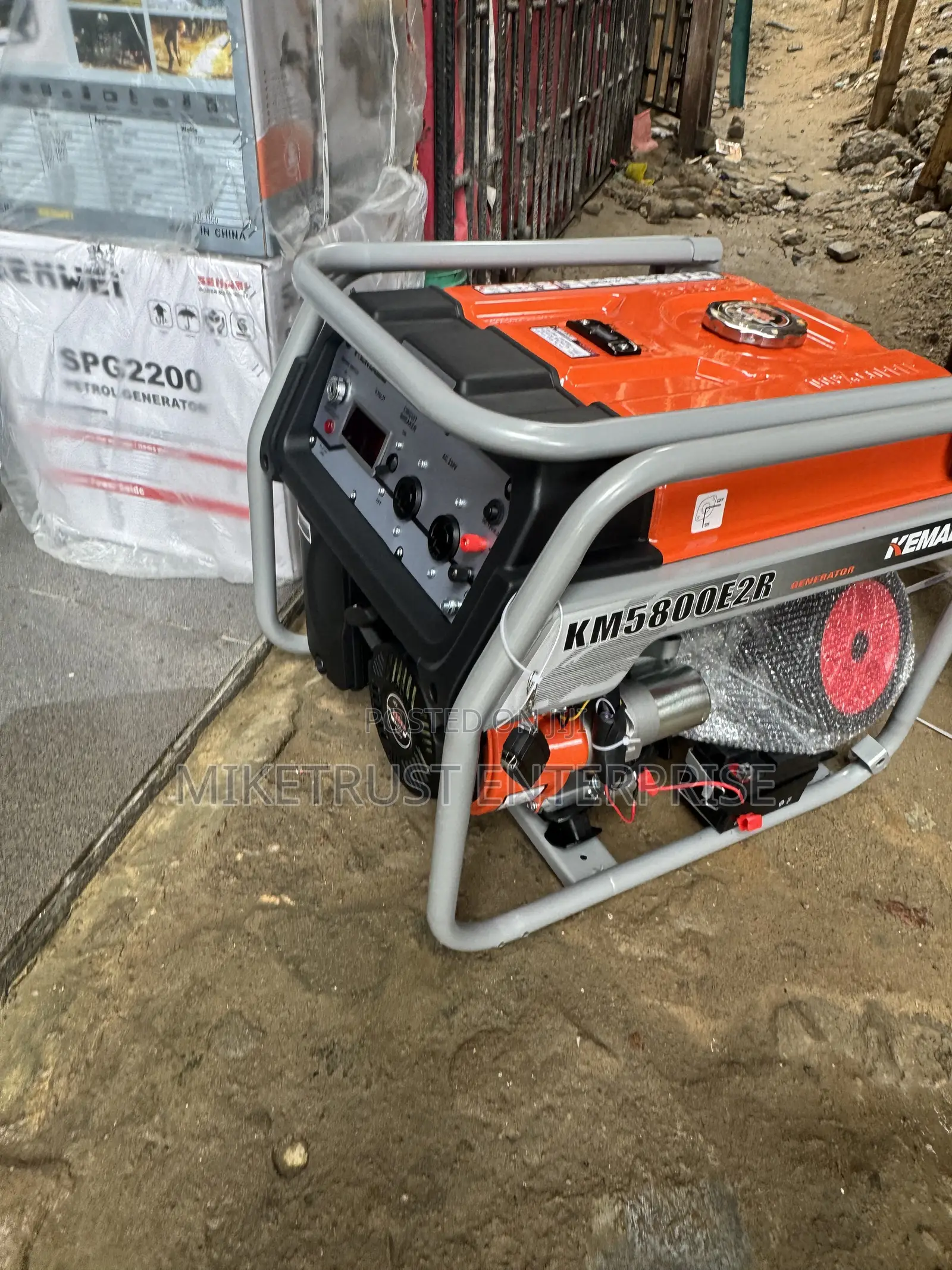 Kemage Pure Copper Generator. 4.5kva With Key and Remote