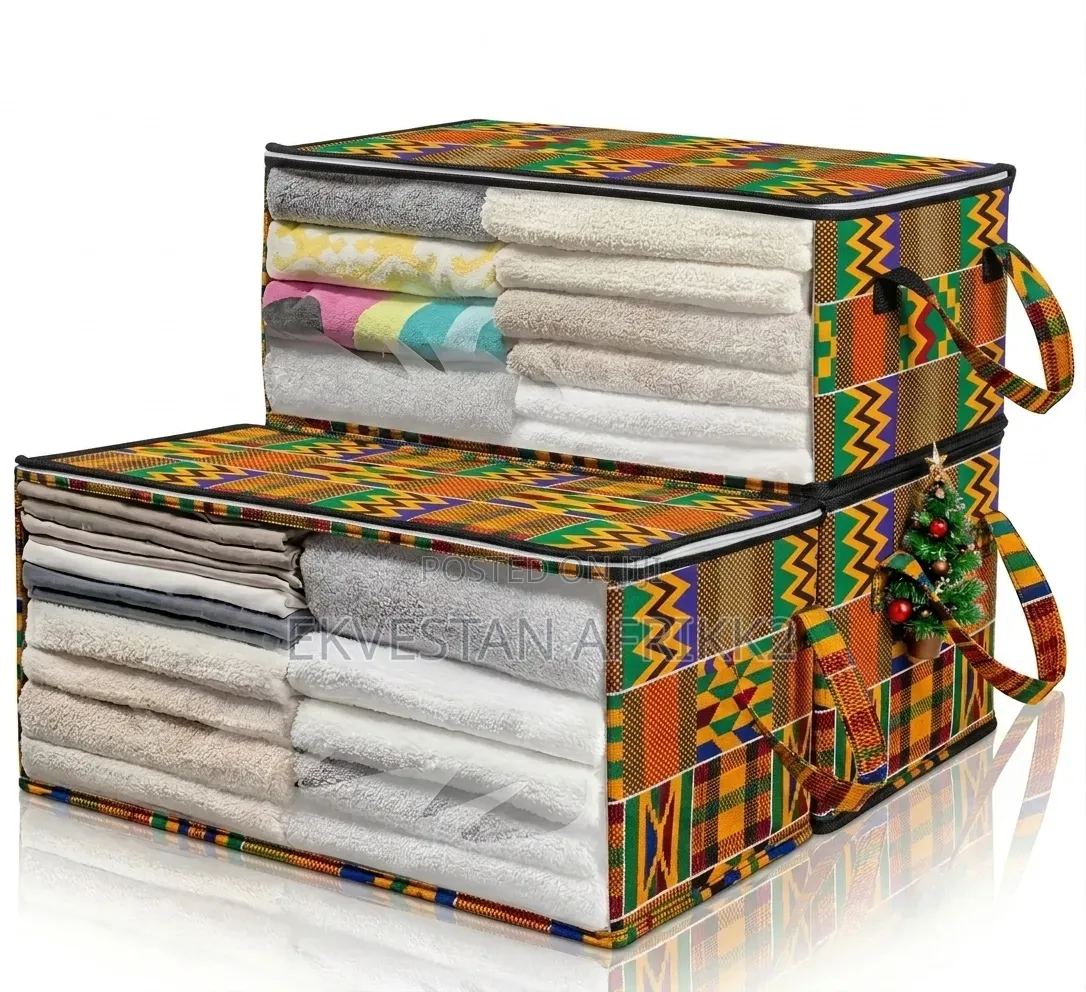 Large Capacity Kente Clothes Storage Bags
