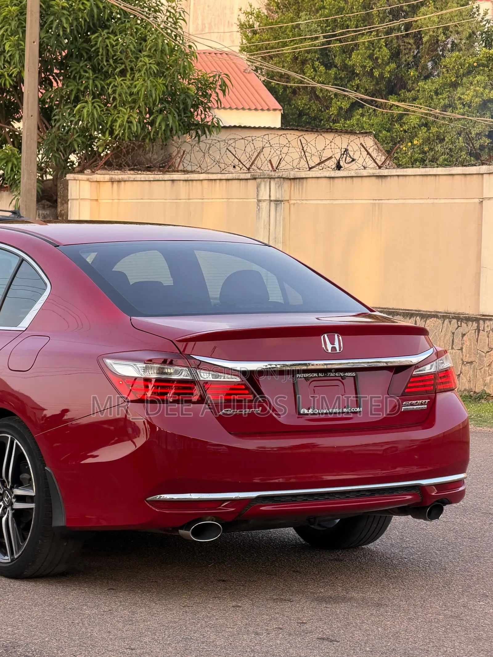 Honda Accord Sport SE 4dr Sedan FWD (2.4L 4cyl 2A) 2017 Red