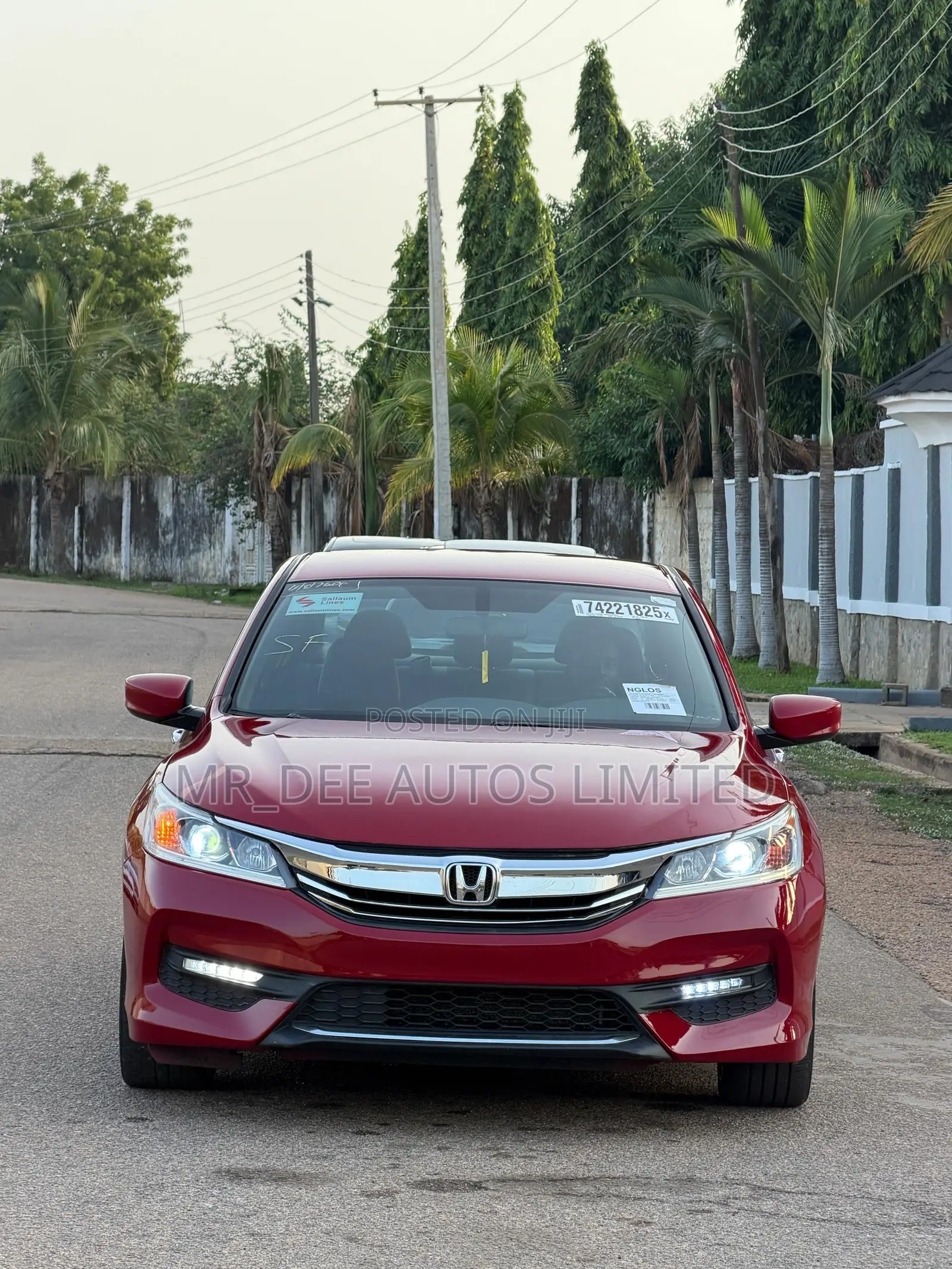 Honda Accord Sport SE 4dr Sedan FWD (2.4L 4cyl 2A) 2017 Red