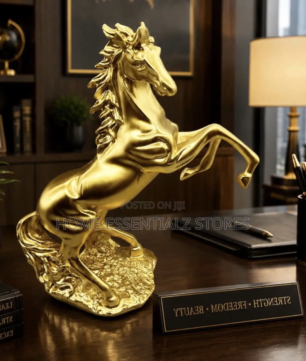 Rearing Horse Statue - Strength Freedom Office Decor Sculpture