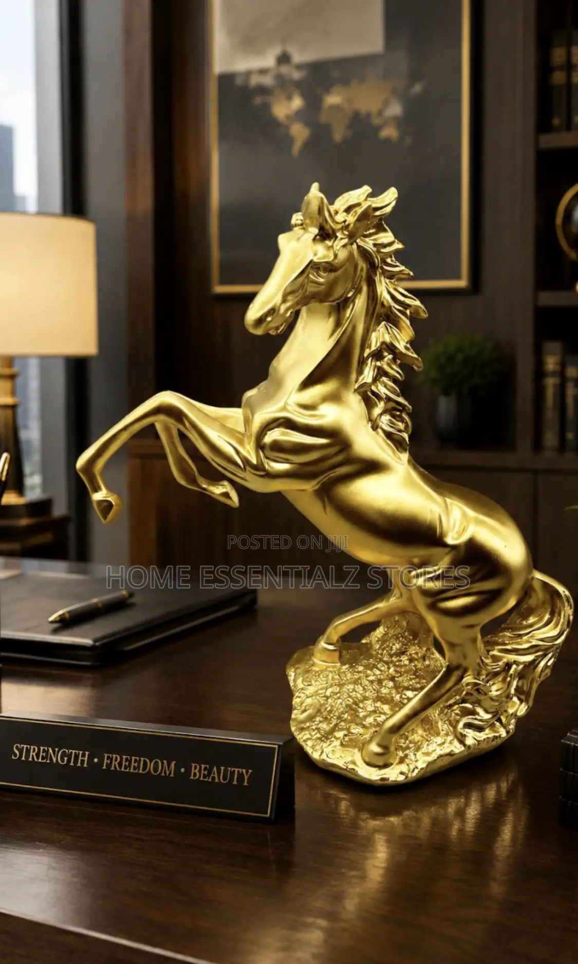 Rearing Horse Statue - Strength Freedom Office Decor Sculpture