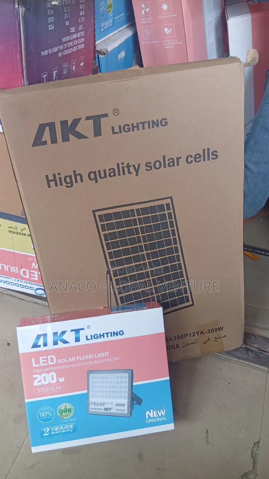 200w Solar Flood Light Akt 2 Years Warranty Available