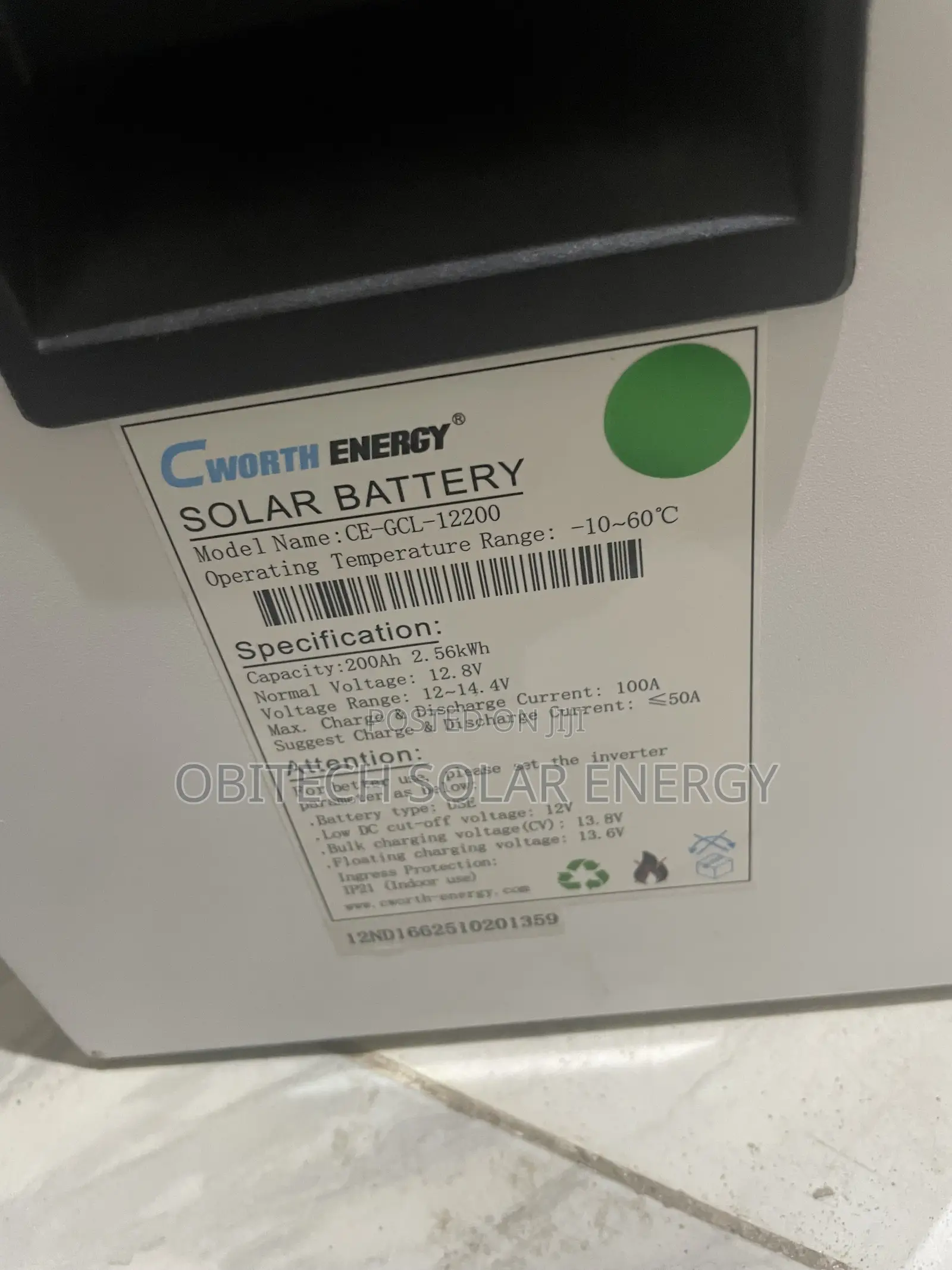 Cworth Energy 200ah 12v Lithium Battery (Lifepo4) – Brand New