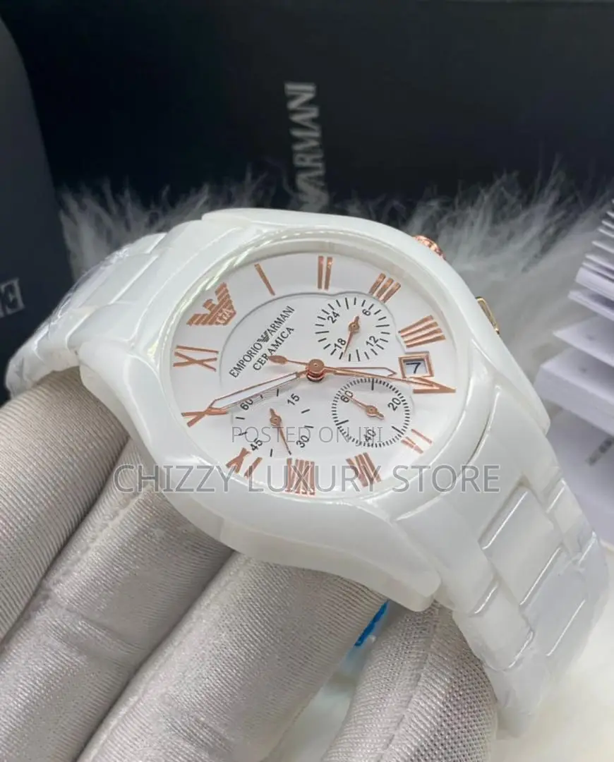 Emporio Armani Quality Luxury Men Chain Strap Wristwatch