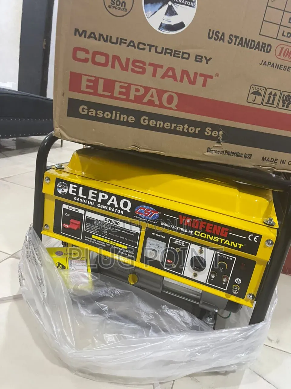 Elepaq Sv6800 Fuel Efficient 4.5kva Petrol Generator