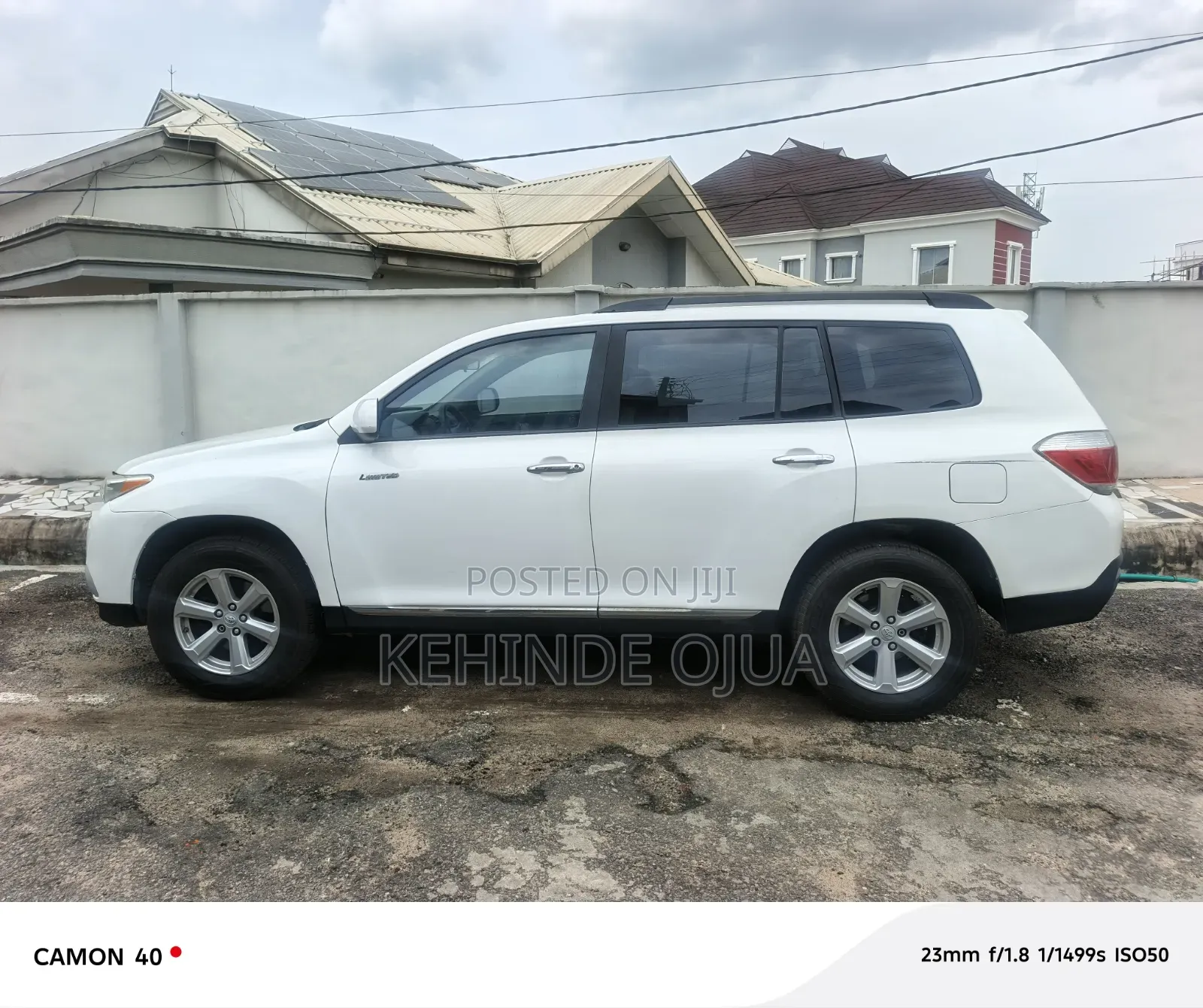 Toyota Highlander Limited 2009 White