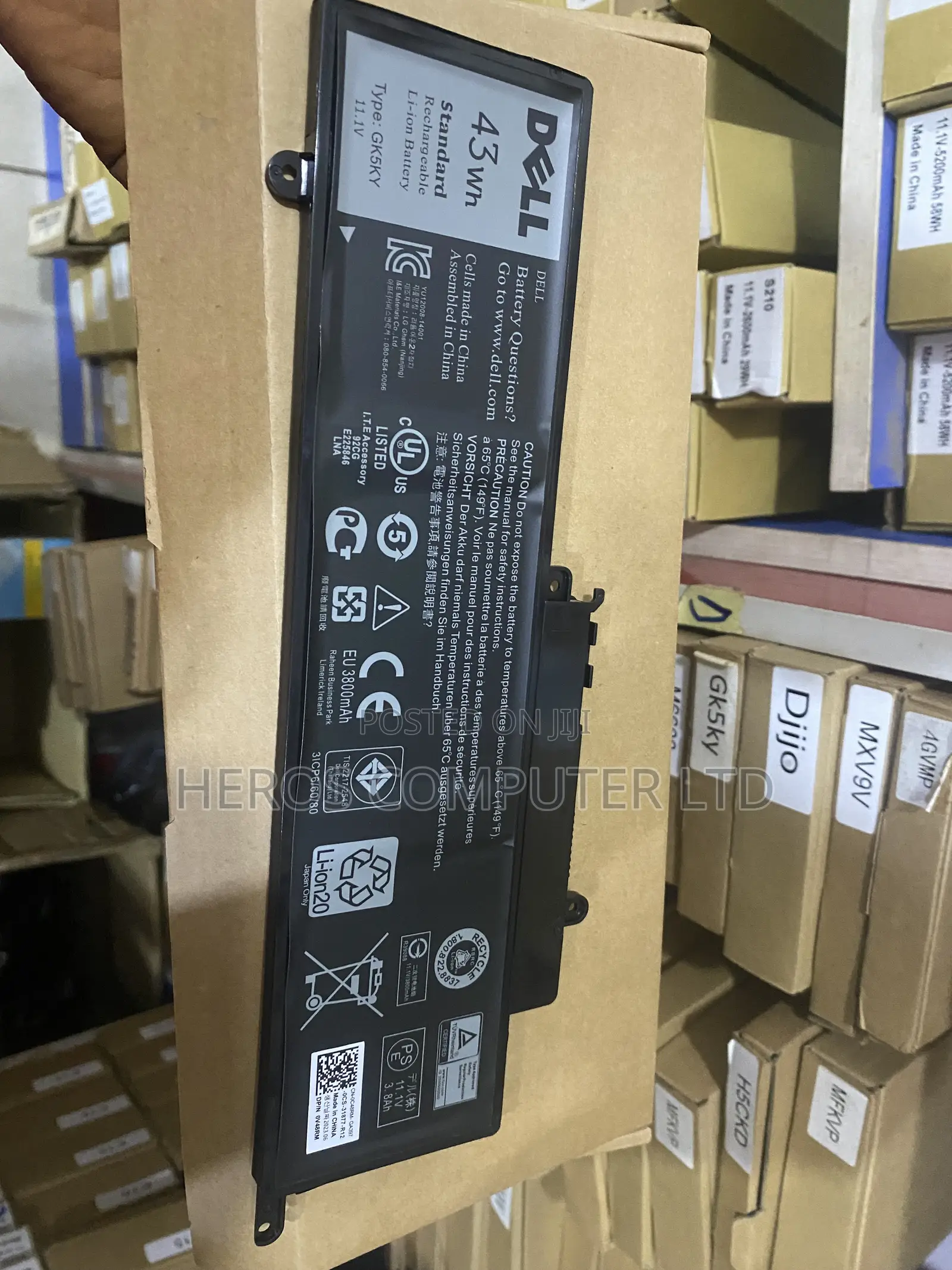 Gk5ky Dell Inspiron 3147, 7347 Original Battery 43wh