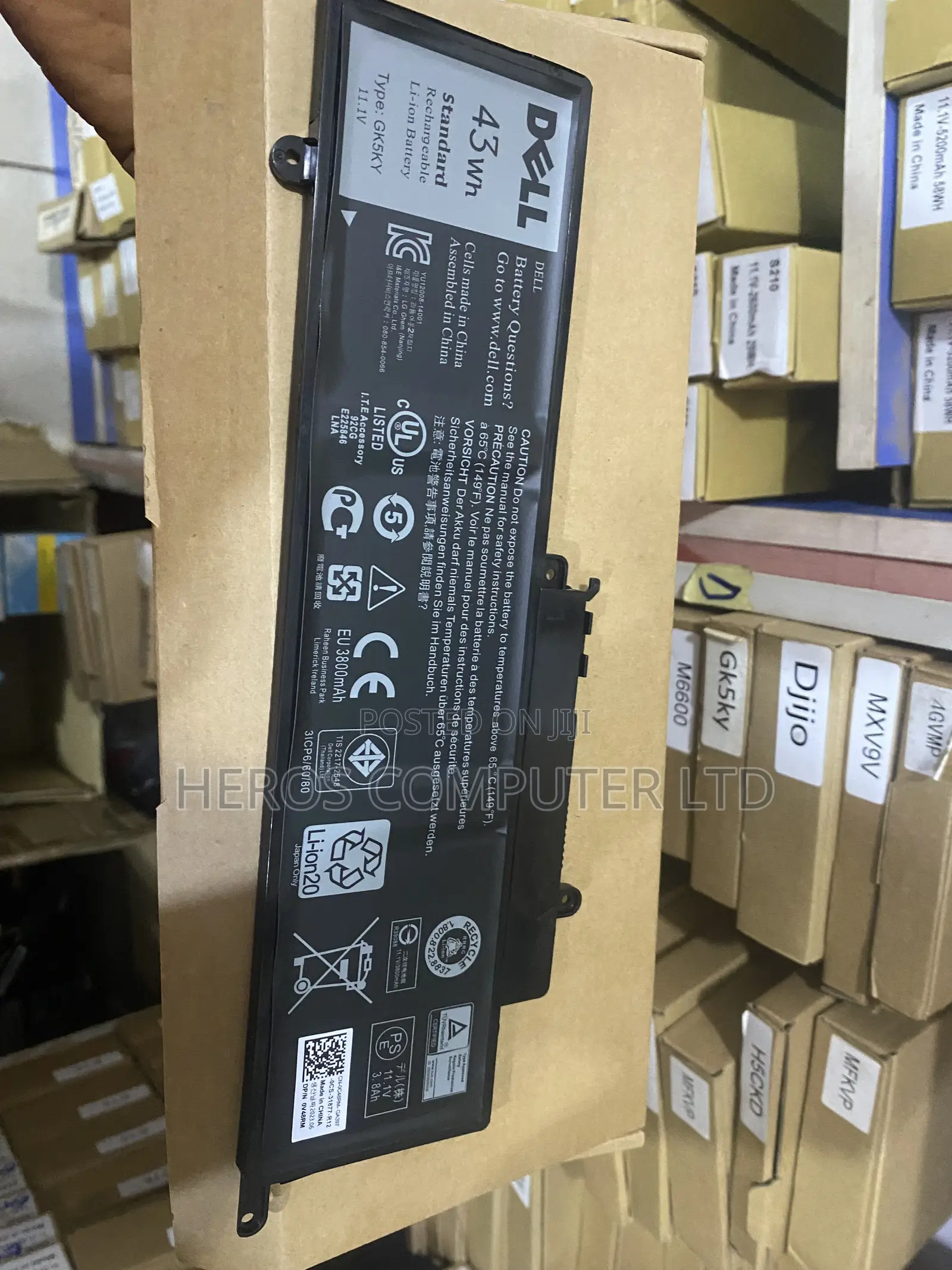 Gk5ky Dell Inspiron 3147, 7347 Original Battery 43wh