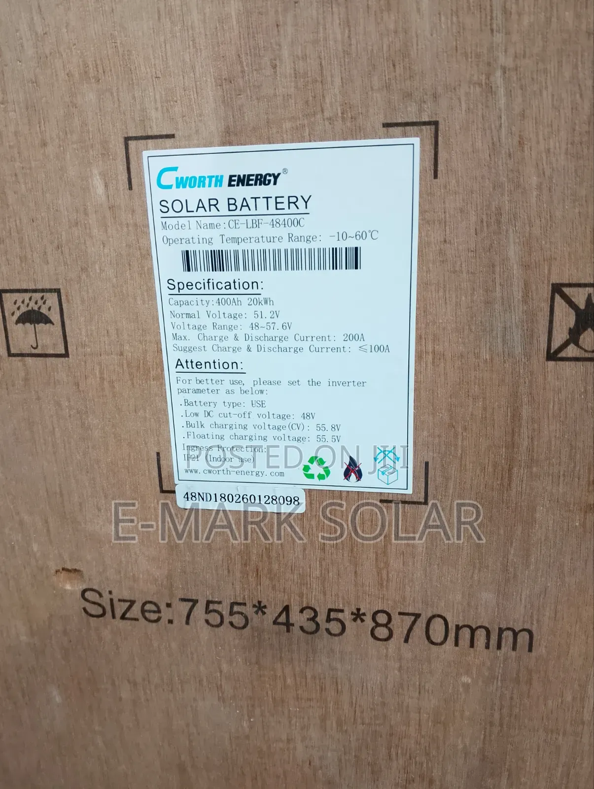 20kwh C-Worth Lithium Battery Power Your Home or Business With Reliabl