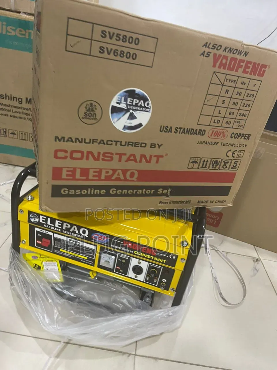 Elepaq Constant Sv6800 Long-Lasting Petrol Generator