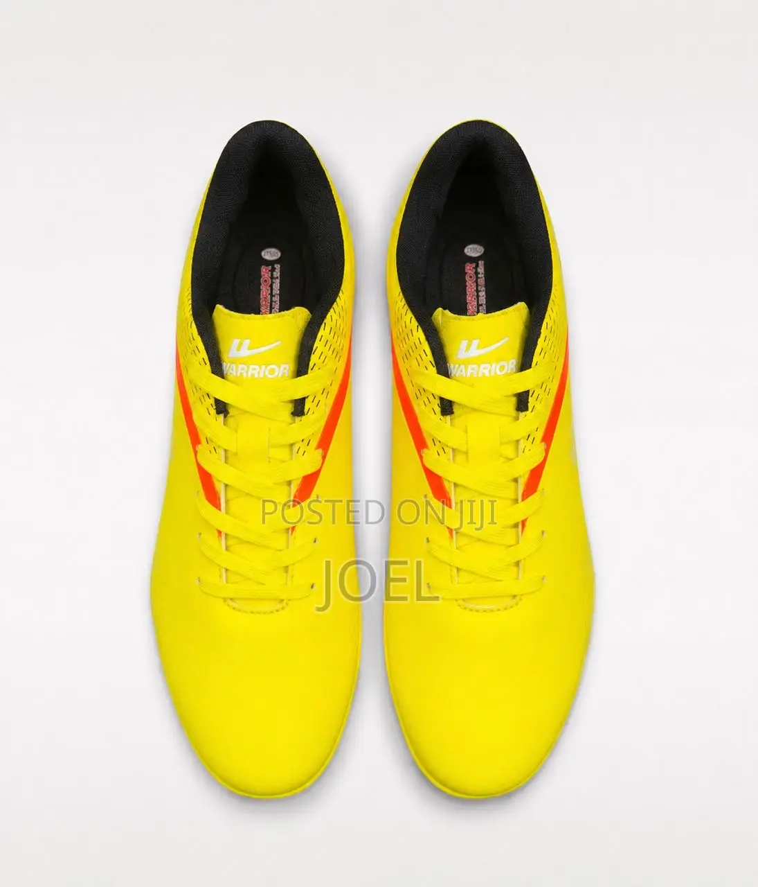 Warrior Neon Yellow and Orange Turf Soccer Shoes