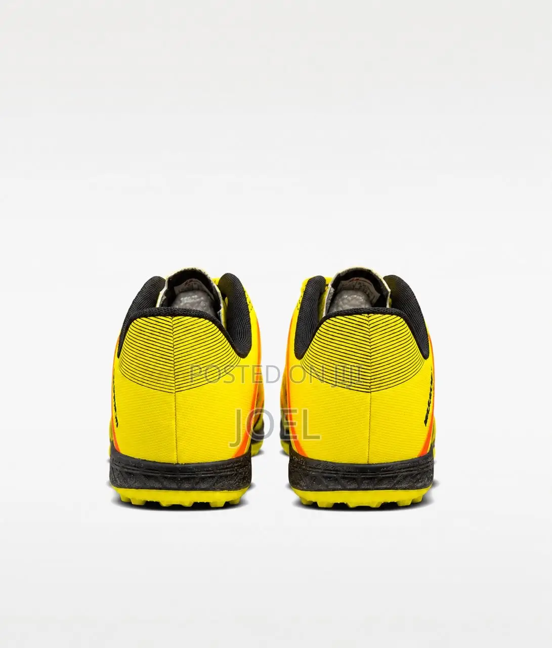Warrior Neon Yellow and Orange Turf Soccer Shoes