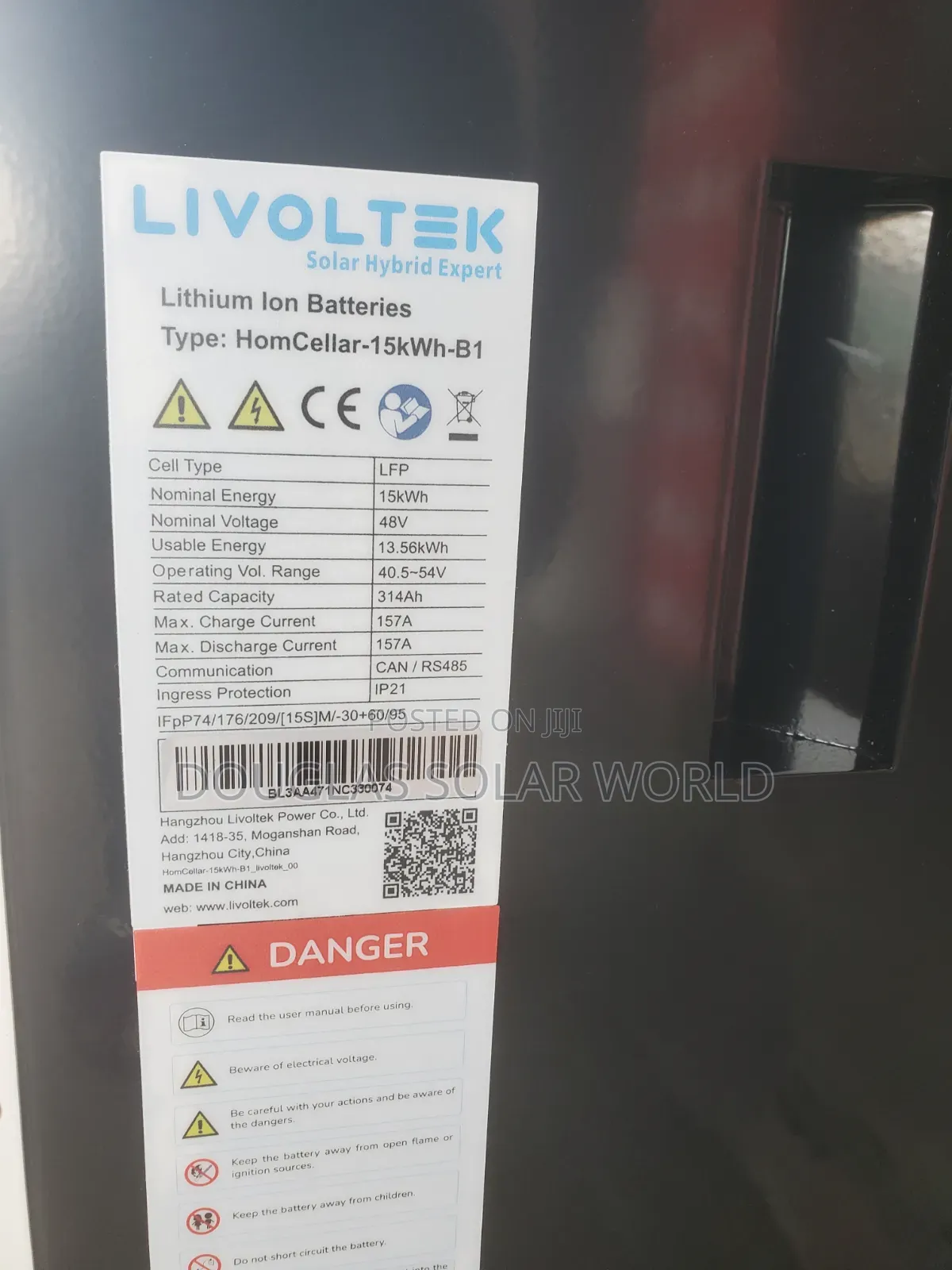 Livoltek 6.2kw Hybrid Inverter/15kwh Lithium Battery Solar System