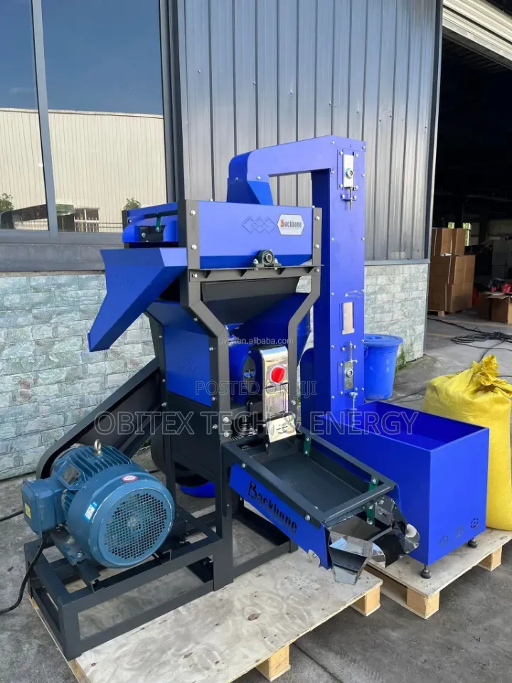 4-in-1 Automatic Rice Milling Machine 600kg/Hr With Elevator