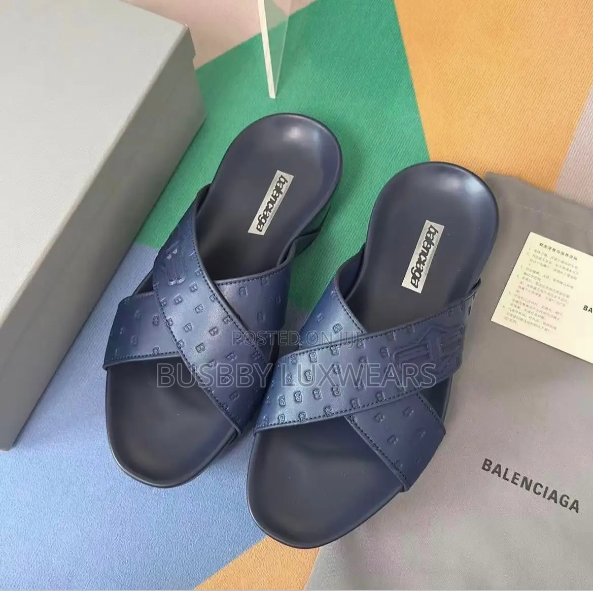 Balenciaga Men’S Slides Fully Boxed