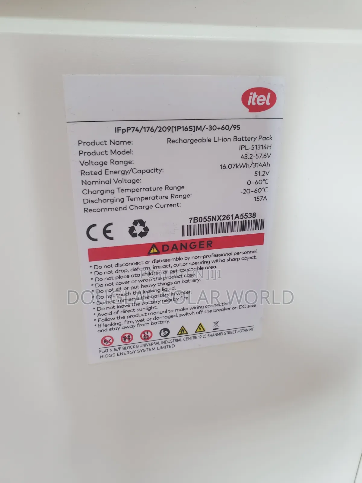 Itel Energy 12kw/16kwh All-in-One Inverter/Solar System