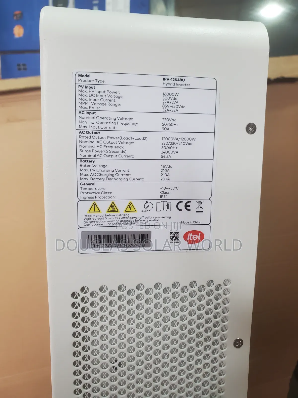 Itel Energy 12kw/16kwh All-in-One Inverter/Solar System