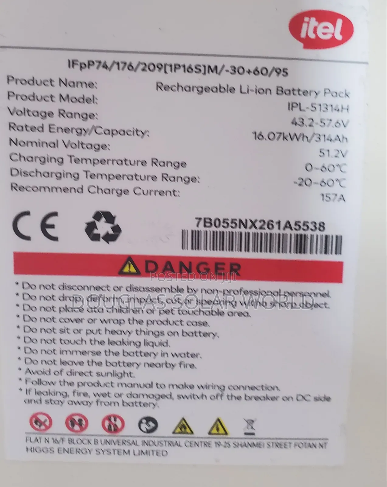 Itel 12kw/16.07kwh All-in-One Solar System (Solar Solution)