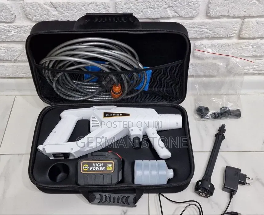 Cordless High-Pressure Washer Kit Powered by a 21v Battery.
