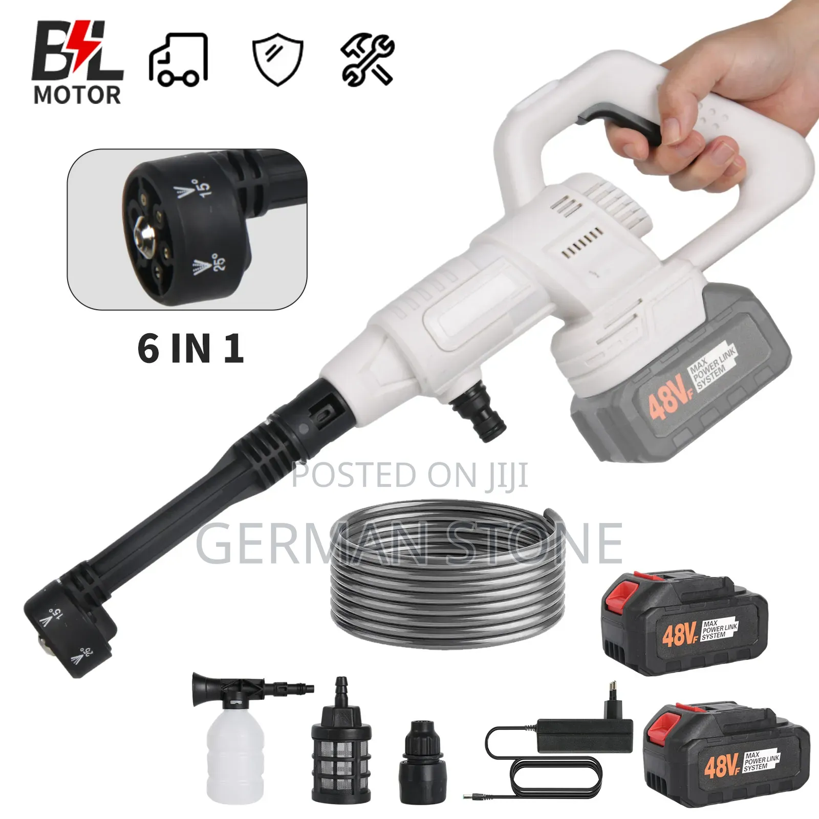 Cordless High-Pressure Washer Kit Powered by a 21v Battery.