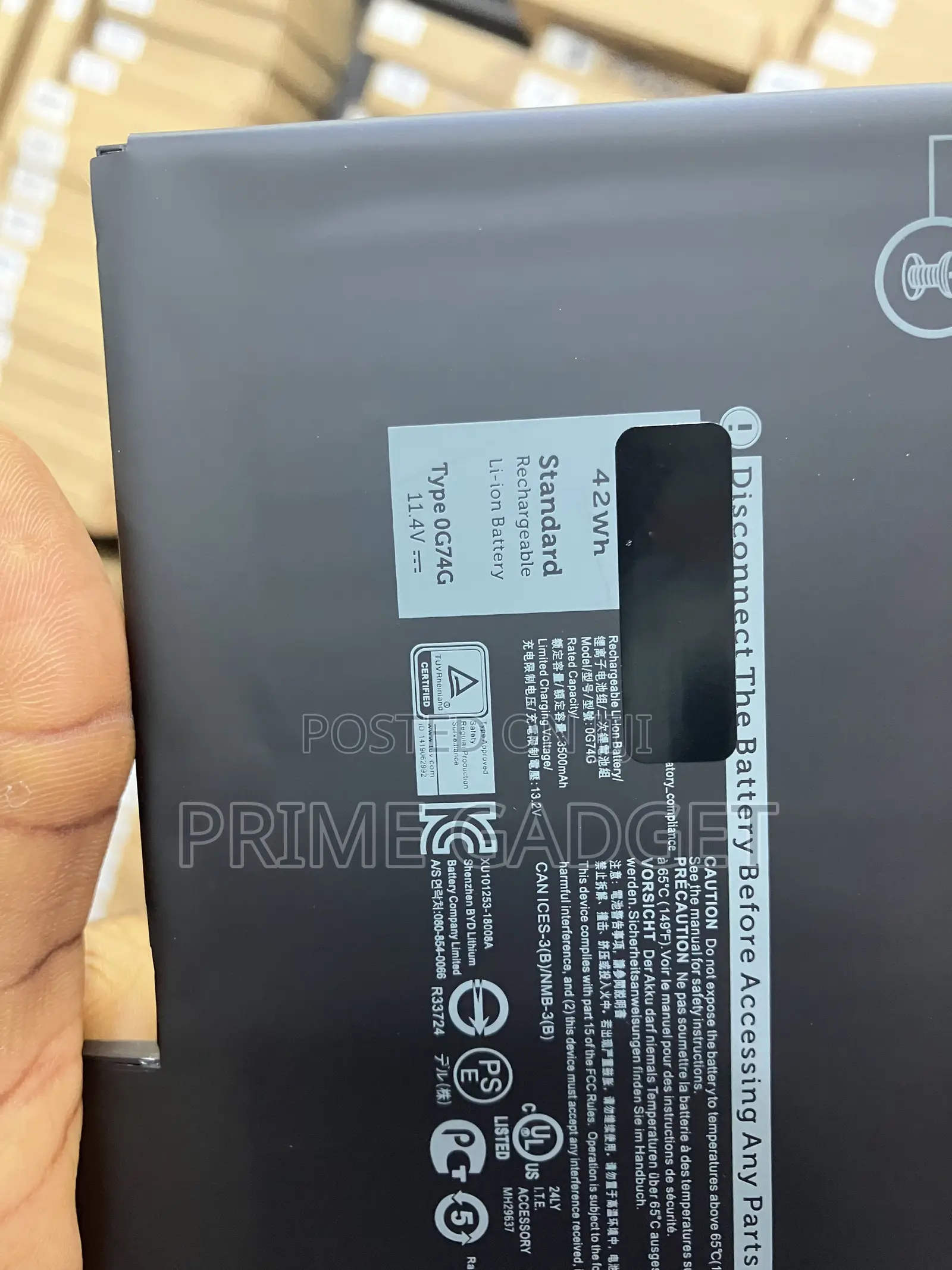 0g74g for Dell Latitude 5300 5310 7300 7400 Series
