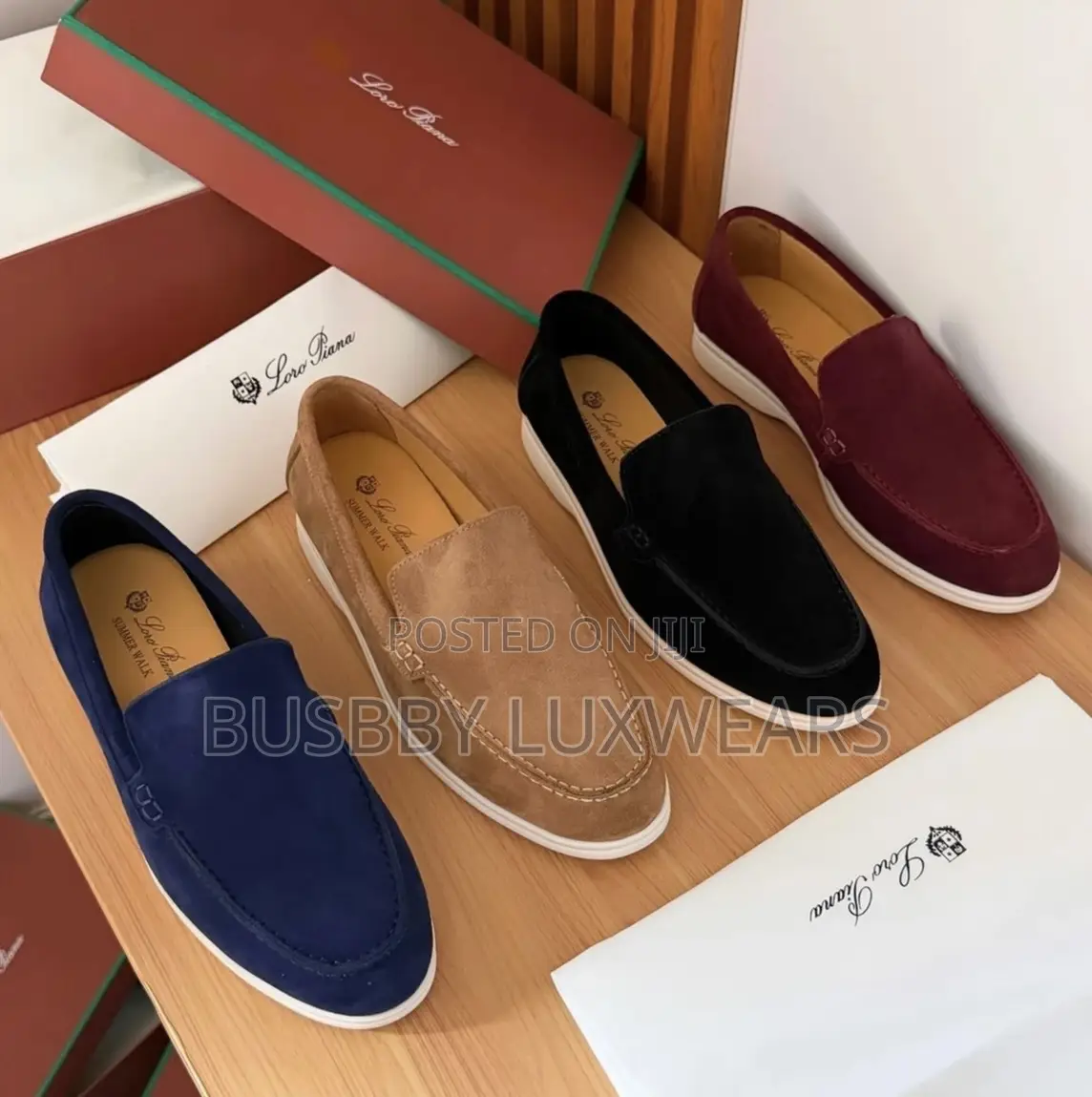Loro Piana Summer Walk Suede Loafers