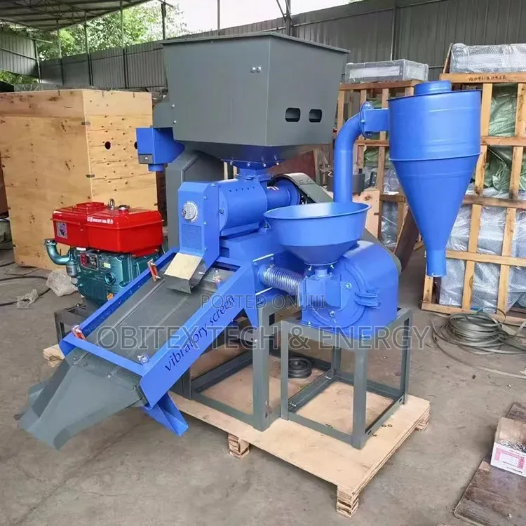 5-in-1 Automatic Rice Milling Machine With Elevator – 600kg/Hr – 11kw