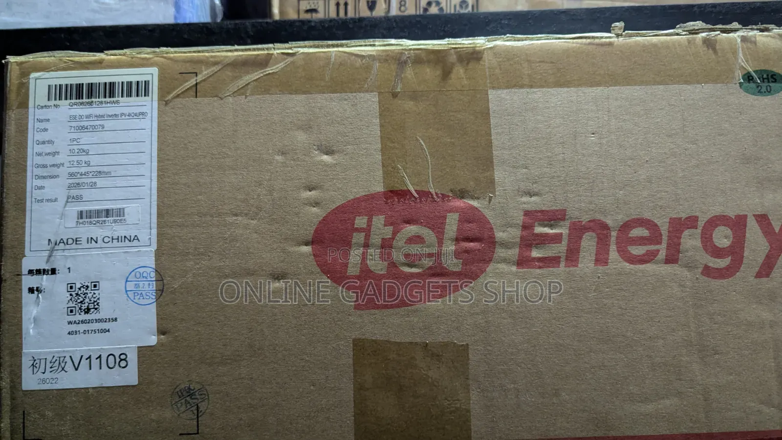 Itel 4kva 24v Hybrid Inverter