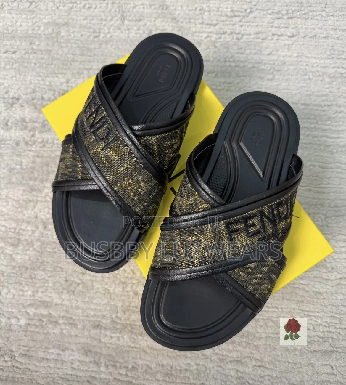 Fendi Roma Original Slippers for Men
