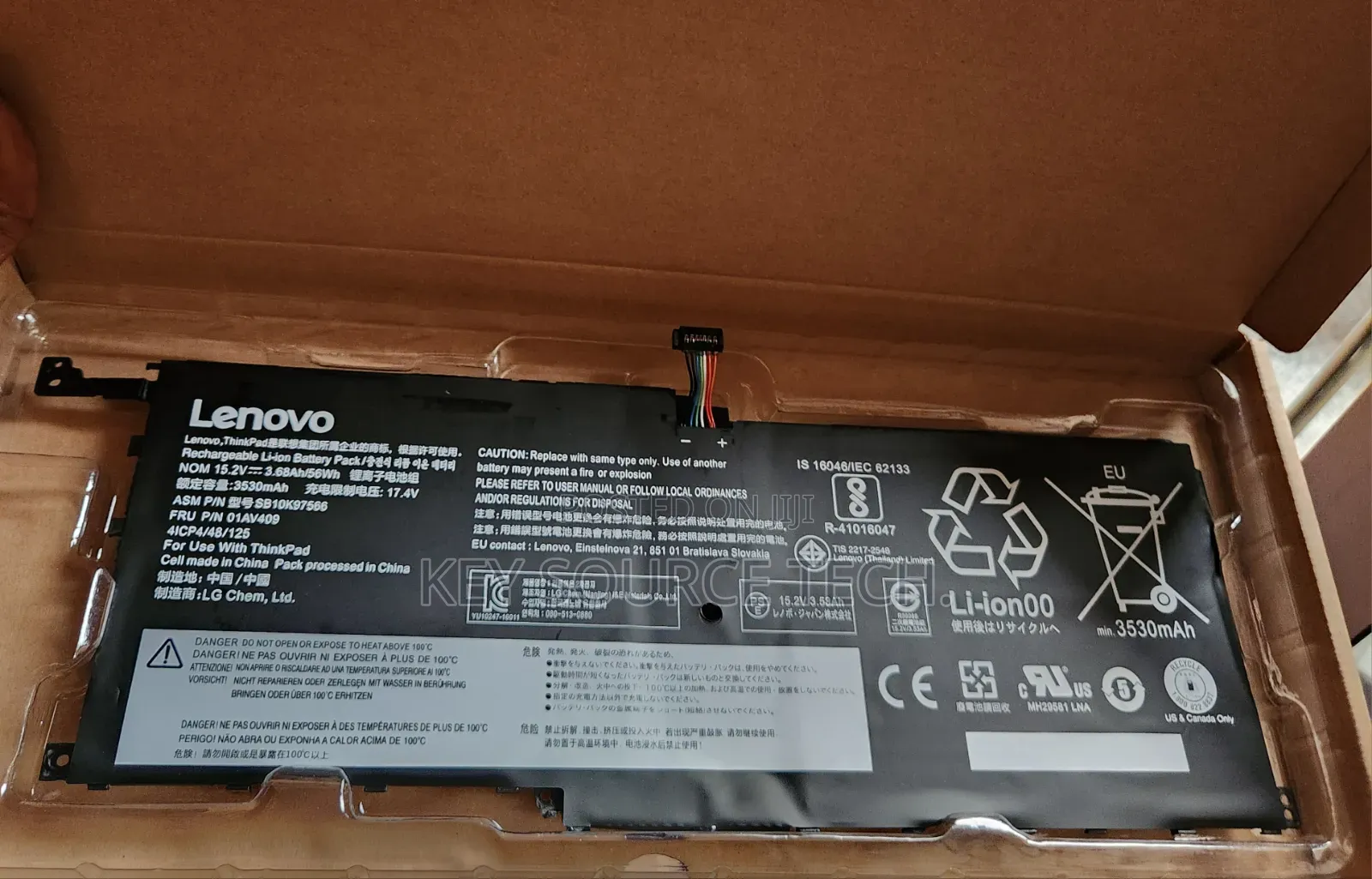 Lenovo Thinkpad X1 Carbon 4th Gen and X1 Yoga 1st Gen Laptop Battery