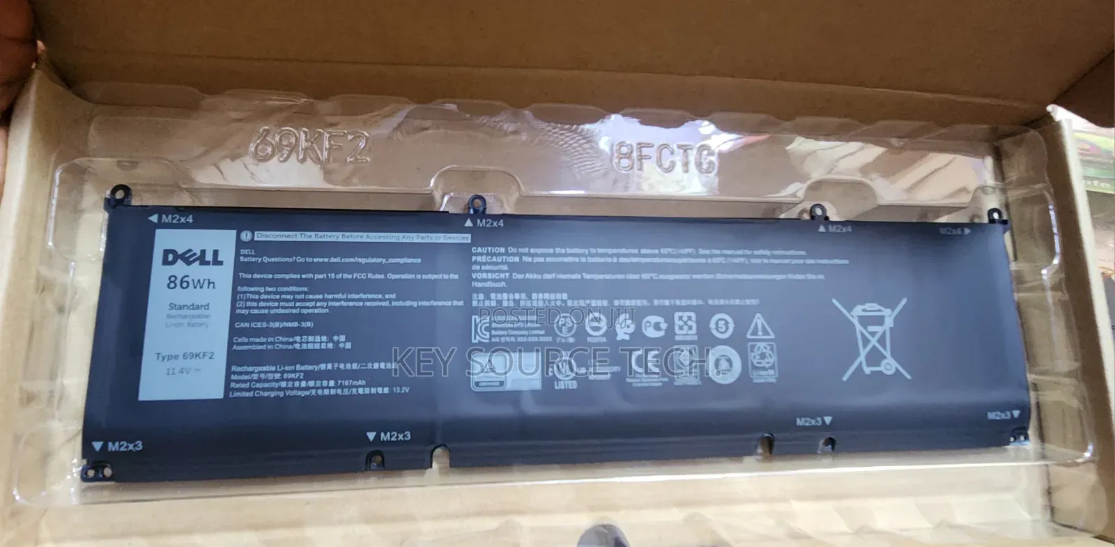 Alienware M15 R3, M16 R1 Battery (69kf2 86wh) Battery for XPS 15 9500